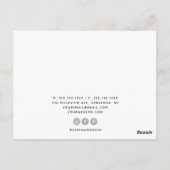 書モダン跡の名刺 ポストカード (裏面)