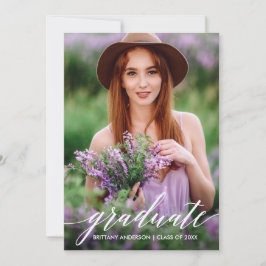 書モダン跡の大学院写真 案内状