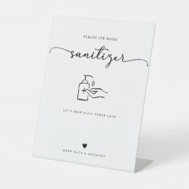 書モダン跡の結婚手洗剤 台座サイン