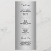 書モダン跡の結婚文字 プログラム (裏面)