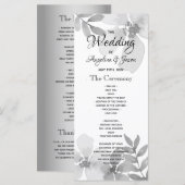 書モダン跡の結婚文字 プログラム (正面/裏面)