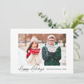 書モダン跡インクスクリプトカップル写真 シーズンカード (スタンド正面)