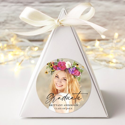 書モダン跡インクスクリプト大学院写真 ラウンドシール