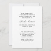 書モダン跡インクスクリプト大学院写真 案内状 (裏面)