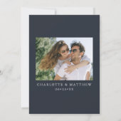 書モダン跡インクスクリプト1フォト石板 セーブザデート (裏面)