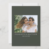 書モダン跡インクスクリプト1 Photo New Olive セーブザデート (裏面)