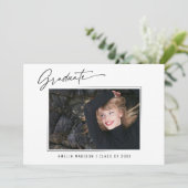 書モダン跡インクスクリプト3 Photo Grad 2面 案内状 (スタンド正面)