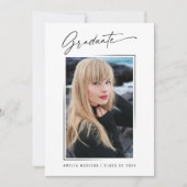 書モダン跡インクスクリプト4 Photo Grad両面 案内状 (正面)