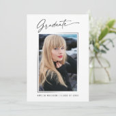 書モダン跡インクスクリプト4 Photo Grad両面 案内状 (スタンド正面)