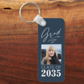 書モダン跡インクスクリプトGrad写真2面 キーホルダー (正面)
