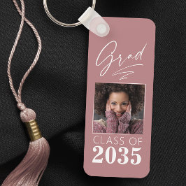 書モダン跡インクスクリプトGrad写真2面 キーホルダー