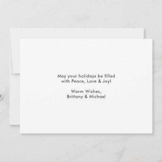 書モダン跡インクスク結婚リの写真 シーズンカード (裏面)