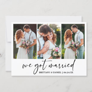 書モダン跡インクペン3写真結婚s 案内状