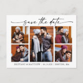 書モダン跡インク5写真データ保存日時 ポストカード (正面)