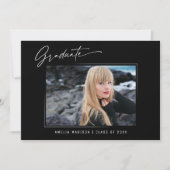 書モダン跡エレガント墨文字3写真グラード 案内状 (正面)