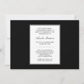 書モダン跡エレガント墨文字3写真グラード 案内状 (裏面)