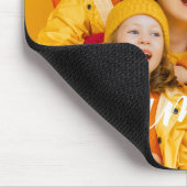 書モダン跡スクリプトオーバーレイ家族の写真 マウスパッド (コーナー)