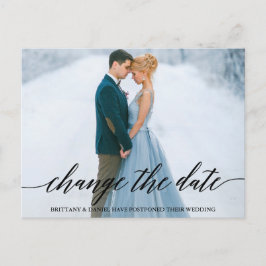 書モダン跡スクリプト写真の日付の変更 ポストカード