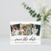 書モダン跡スクリプト3写真データの保存 ポストカード (スタンド正面)