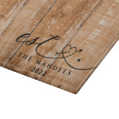 書モダン跡スクリプパーソナライズされたト カッティングボード (角)