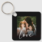 書モダン跡フォトラブテンプレート キーホルダー (正面)