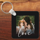 書モダン跡フォトラブテンプレート キーホルダー (正面)