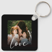 書モダン跡フォトラブテンプレート キーホルダー (裏面)