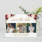 書モダン跡ブルゴーニュフローラ3金ゴールド セーブザデート (スタンド正面)