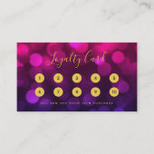 書モダン跡マゼンタブルー《写真》ぼけ味ライト ロイヤリティカード (正面)