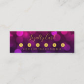 書モダン跡マゼンタブルー《写真》ぼけ味ライト ロイヤリティカード (正面)