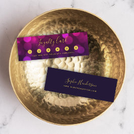 書モダン跡マゼンタブルー《写真》ぼけ味ライト ロイヤリティカード