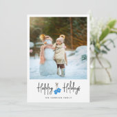 書モダン跡ミトン写真フラット シーズンカード (スタンド正面)