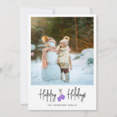 書モダン跡ミトン写真フラット シーズンカード (正面)