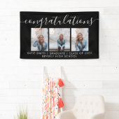 書モダン跡3写真の卒業 横断幕 (インサイチュ)