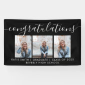 書モダン跡3写真の卒業 横断幕 (横)