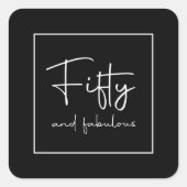 書モダン跡50と素晴らしい スクエアシール (正面)