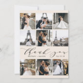 書モダン跡9写真部白抜き サンキューカード (正面)