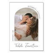 書モダン跡Arch Frame写真結婚の テーブルナンバー (裏面)