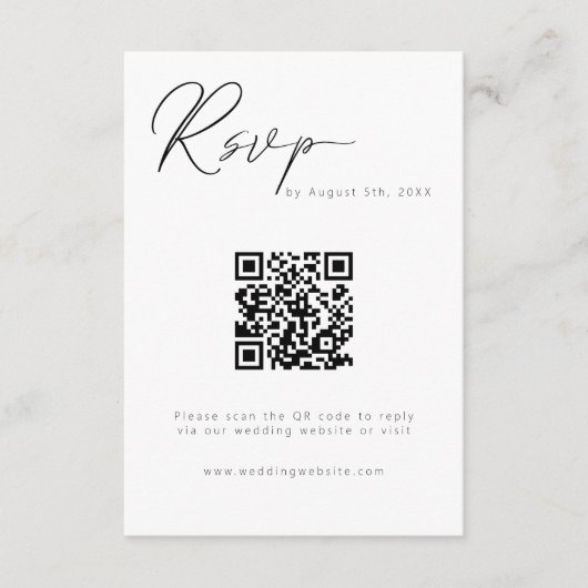 書モダン跡QRコード エンクロージャーカード (正面)