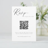 書モダン跡QRコード エンクロージャーカード (スタンド正面)