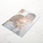 書モダン跡V2写真結婚の 箔招待状 (回転した状態)