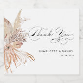 書モダン道お洒落の台本 スパークリングワインラベル (シングルラベル)