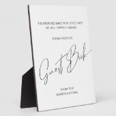 書モダン道お願い結婚Sign's Guest Book フォトプラーク (側面)