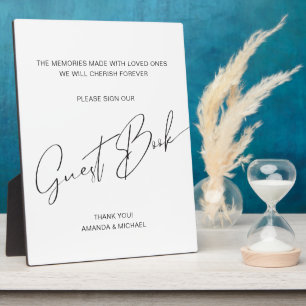 書モダン道お願い結婚Sign's Guest Book フォトプラーク
