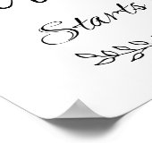 書モダン道がスタート後ずっと楽しくプリント ポスター (角)