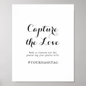 書モダン道が愛のハッシュタグのサインを捉える ポスター (正面)