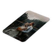 書モダン道たった今結婚しました写真の取り出し マグネット (左側)