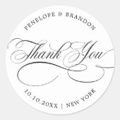 書モダン道のタイムラ結婚ックの感謝していユーズ ラウンドシール (正面)