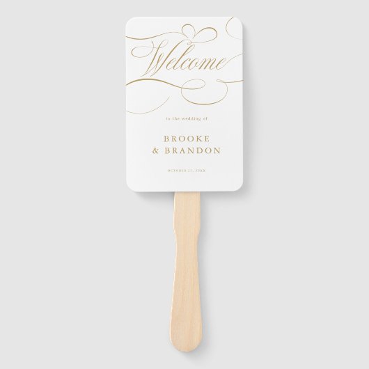 書モダン道のタイムレスな金ゴールドのタイムラ結婚イン ハンドファン (正面)