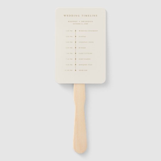 書モダン道のタイムレスな金ゴールドのタイムラ結婚イン ハンドファン (裏面)